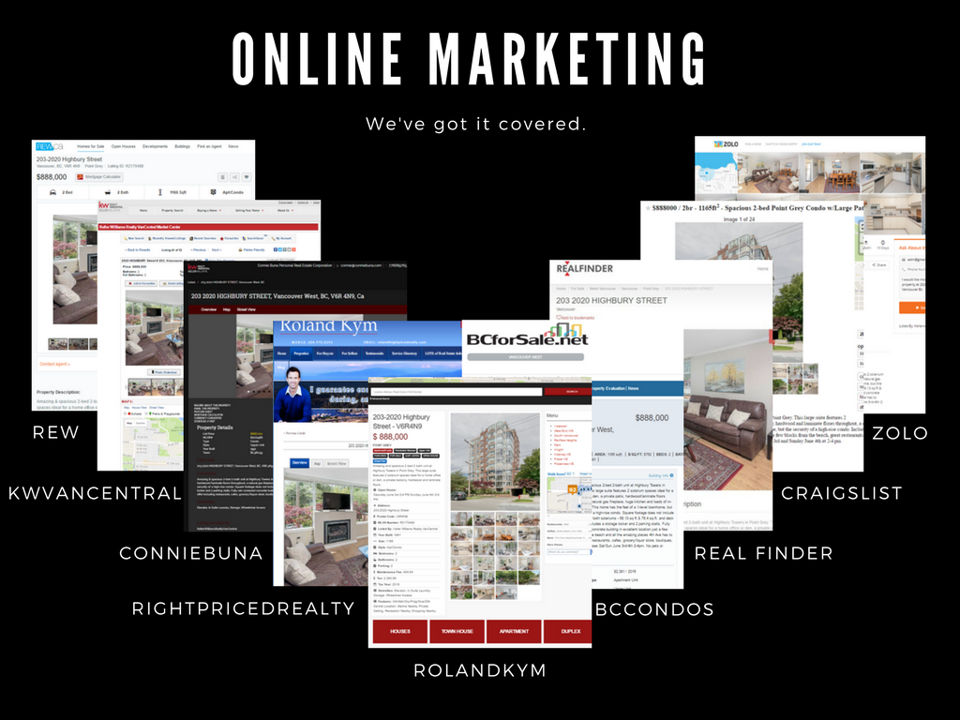 We've got online marketing covered through various websites, social media and newsletters.